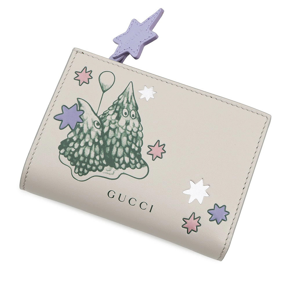 Gucci bi fold wallet limited edition Higuchi Yuko bicolor leather